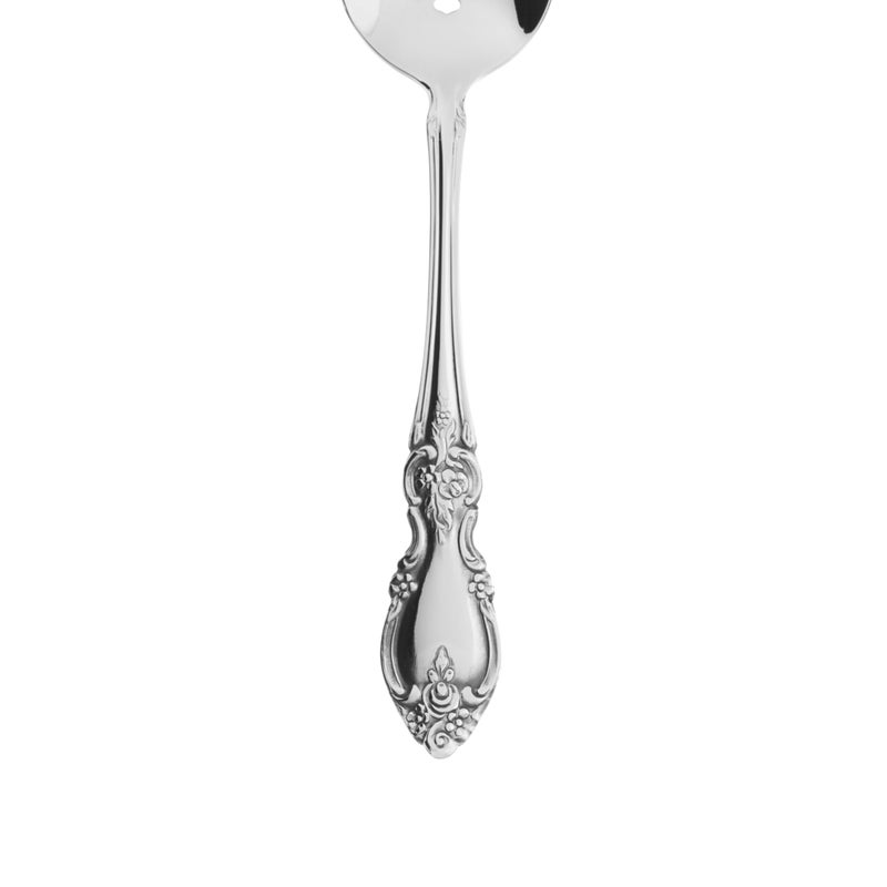 Oneida Silverware Serving Utensils Set of 6, Louisiana 6-Piece Fine Flatware Serveware Set, Serving Spoons Fork Ladel & Spreader, 18/8 Stainless Steel, Mirror Finish, Dishwasher Safe (Silver 6 Pieces) - Image 4
